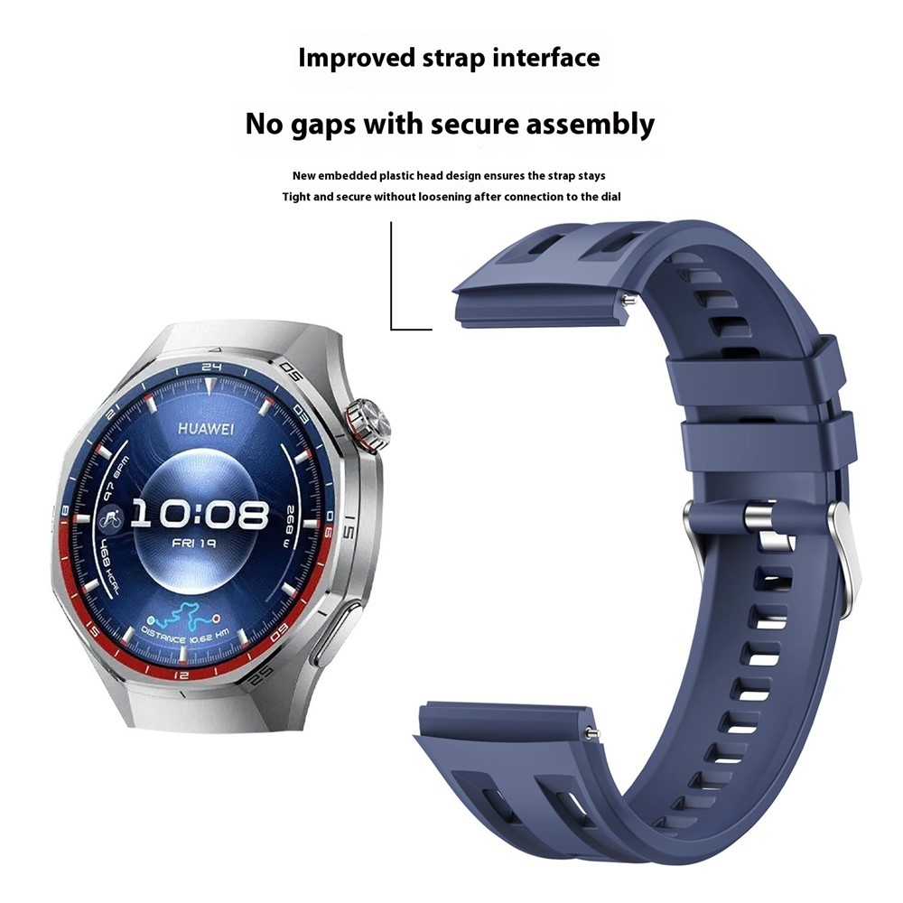 Huawei Watch GT 6 Pro 46 mm Armband FlexSilicone Vinröd