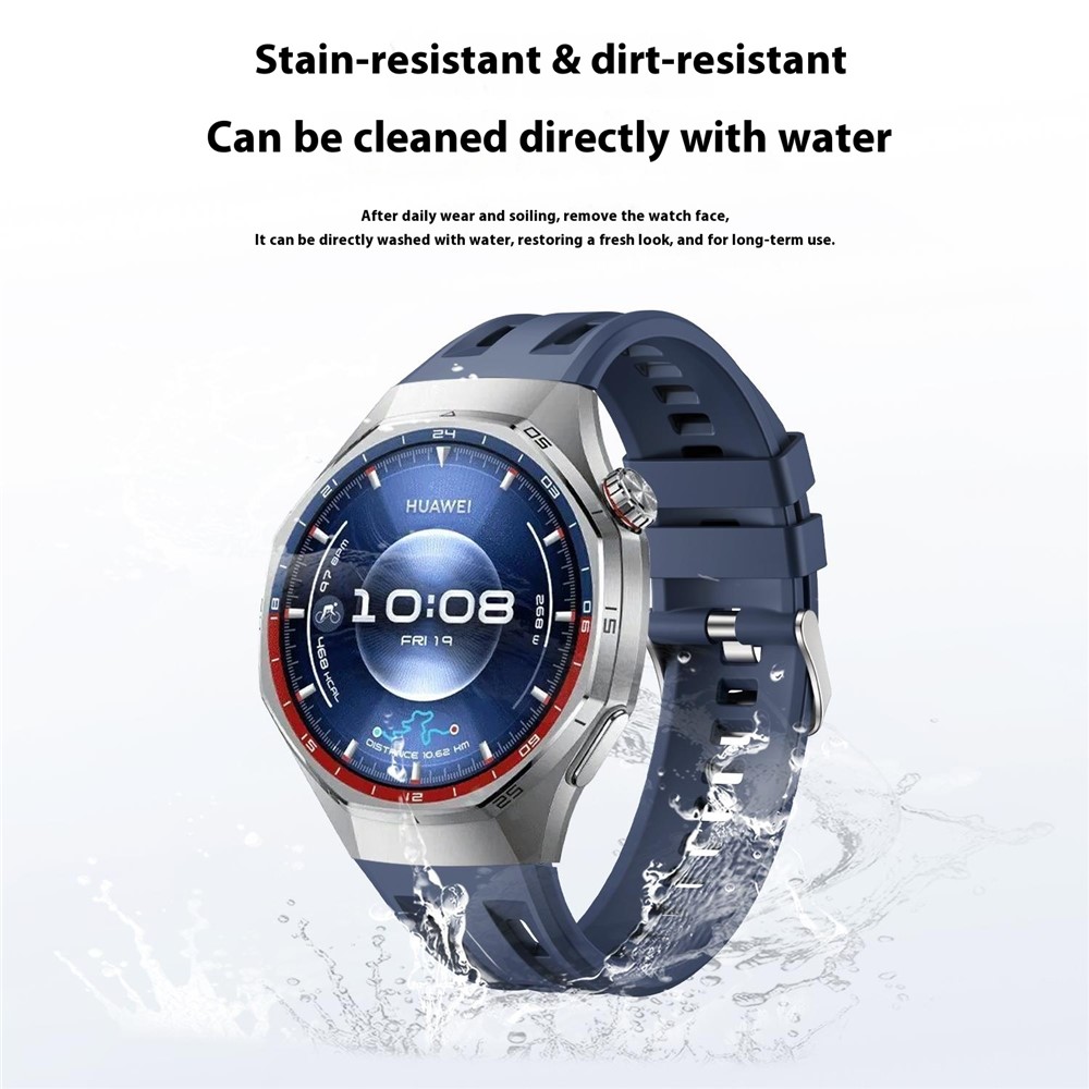  Huawei Watch GT 6 Pro 46 mm Armband FlexSilicone Vinröd