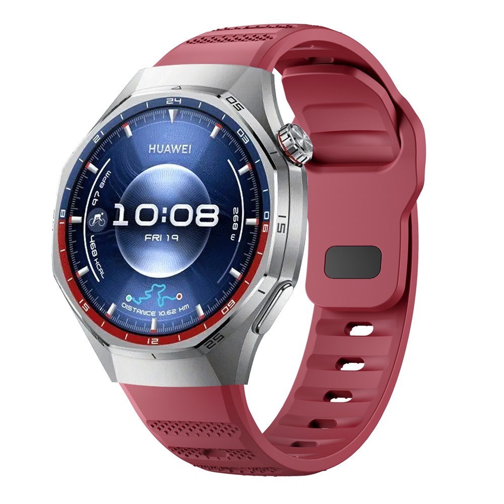  Huawei Watch GT 6 Pro 46 mm Armband AeroSilicone Vinröd