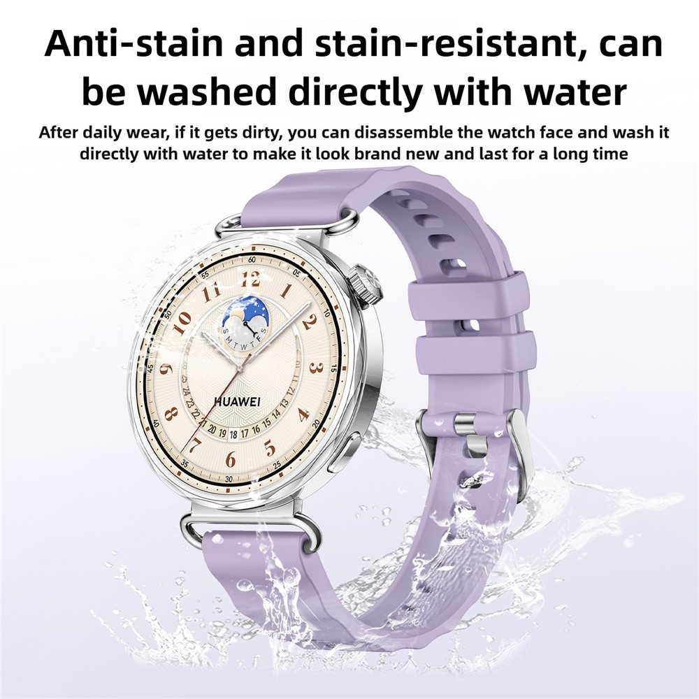  Klockarmband 18 mm Quick Release Wave Silikon Lila