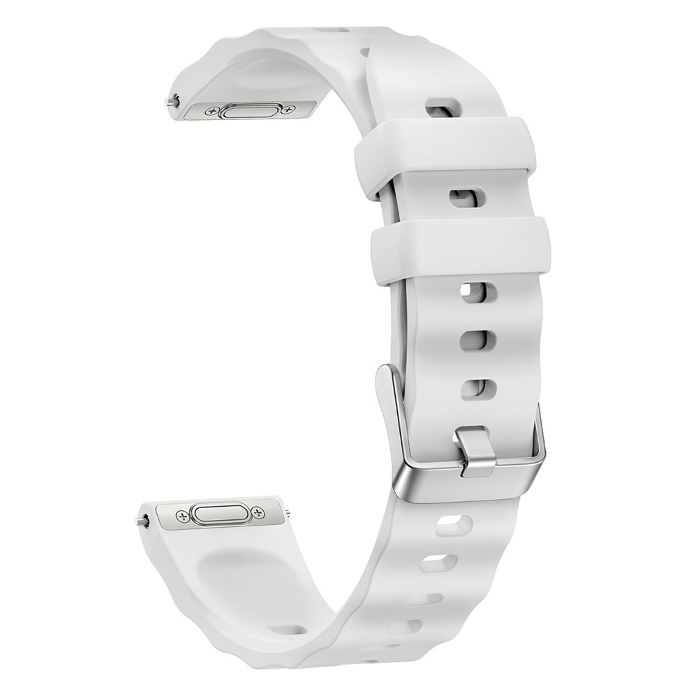  Klockarmband 18 mm Quick Release Wave Silikon Vit