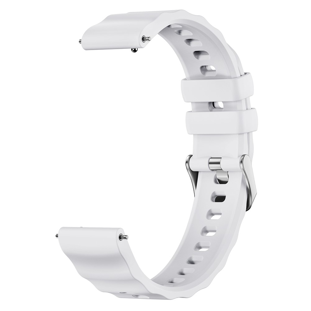  Klockarmband 18 mm Quick Release Wave Silikon Vit