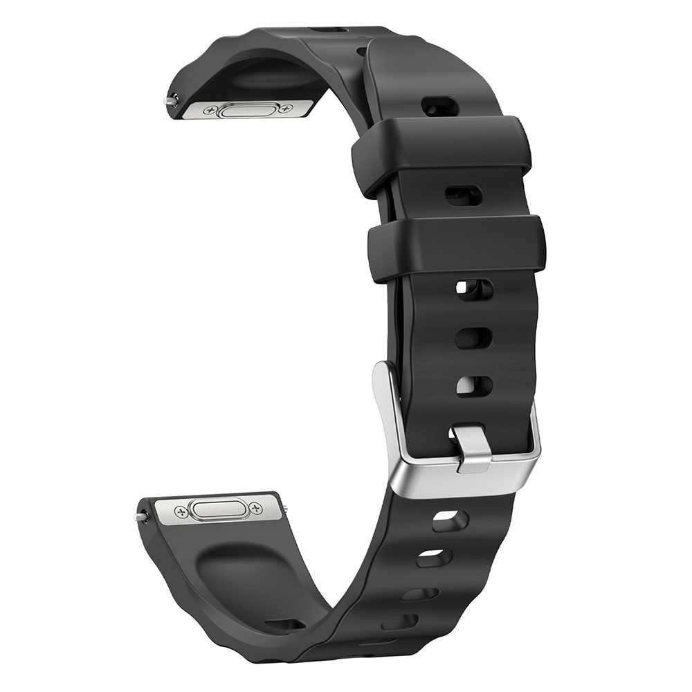  Klockarmband 18 mm Quick Release Wave Silikon Svart