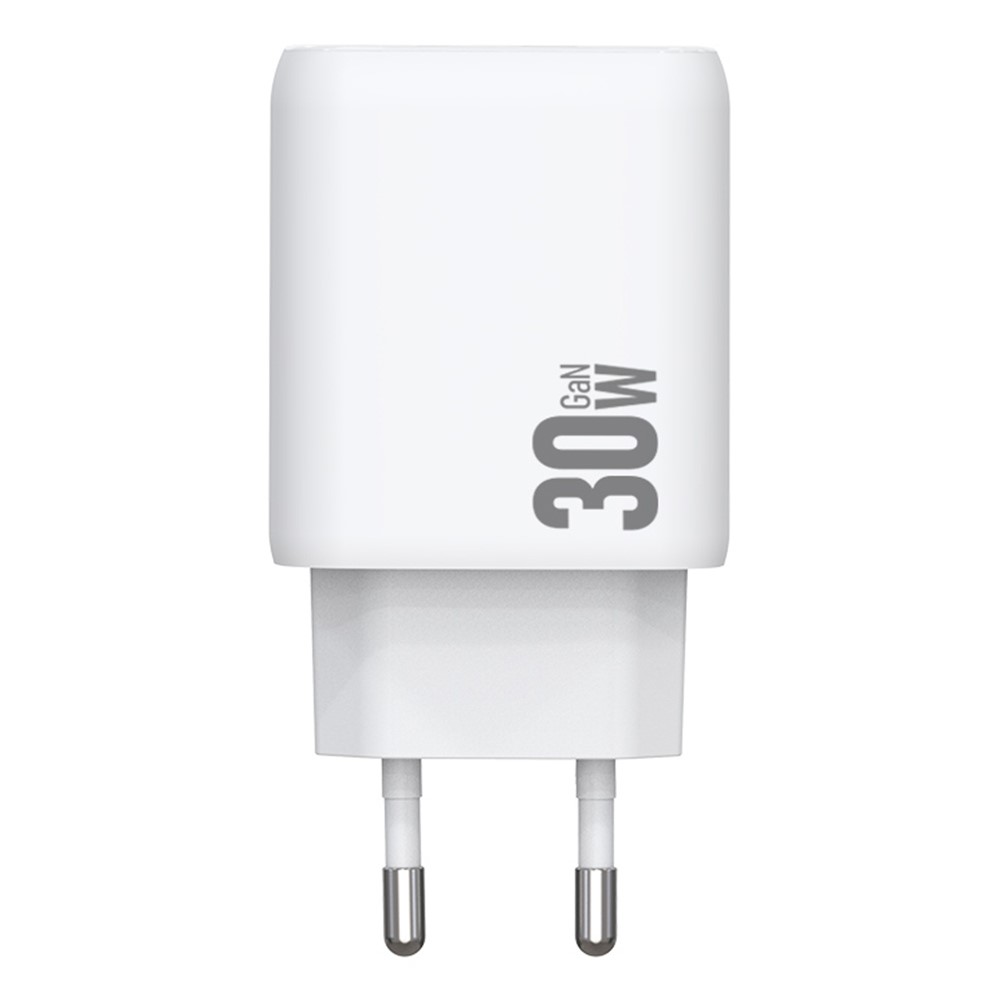 AMORUS Amorus 30W GaN PD QC USB-C / USB-A Väggladdare Vit