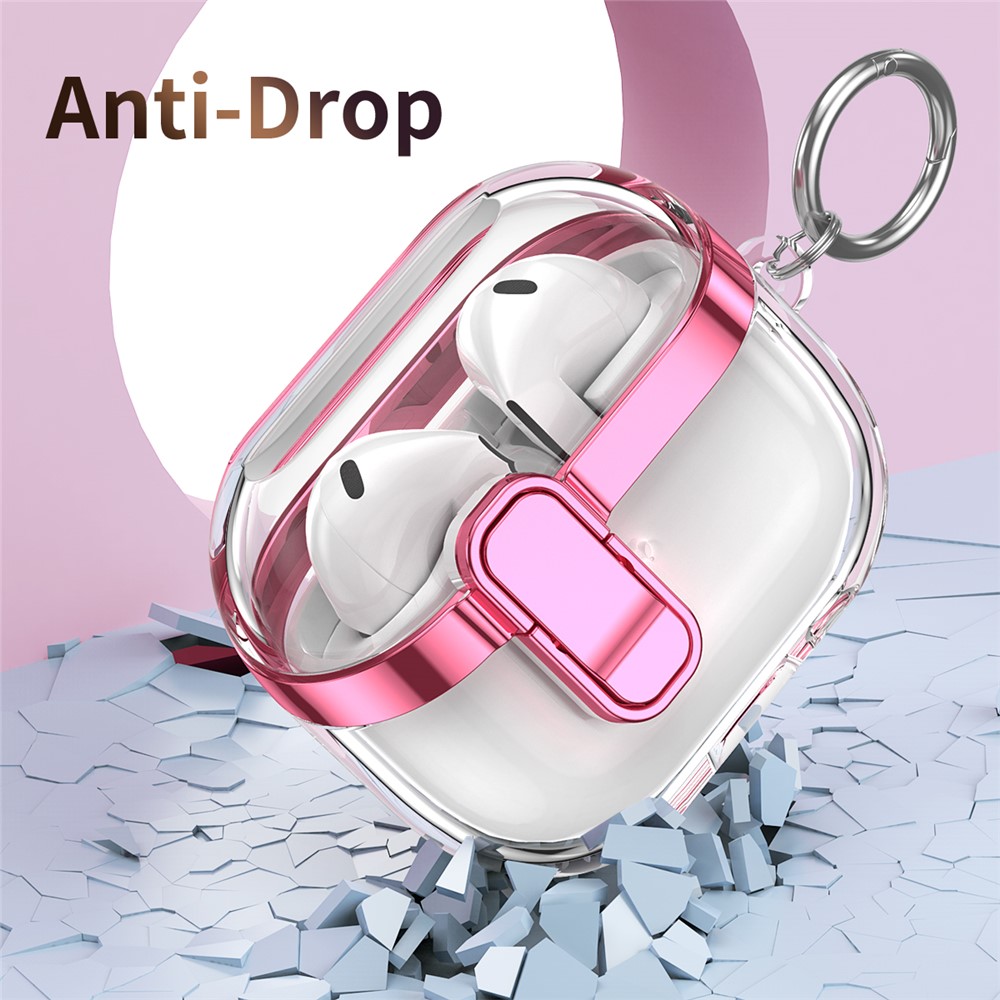  Samsung Galaxy Buds 3/3 Pro Skal Hybrid Transparent/Roséguld