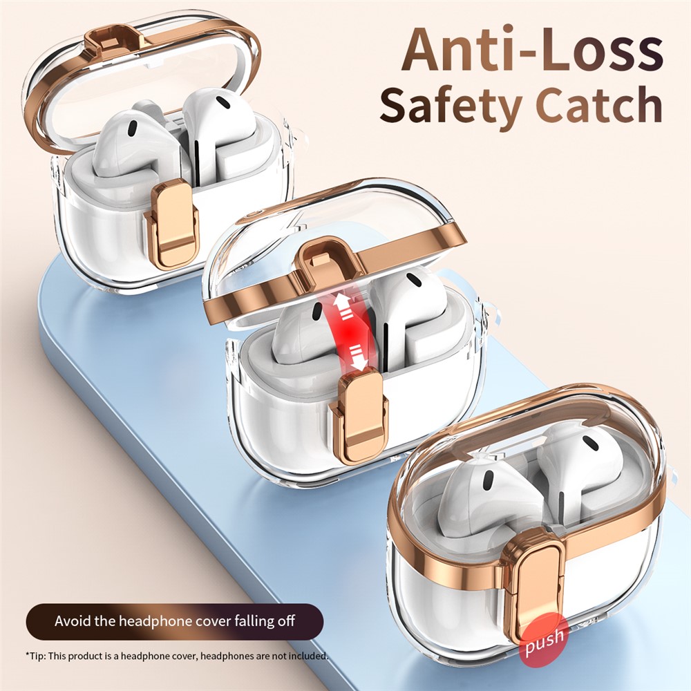 Samsung Galaxy Buds 3/3 Pro Skal Hybrid Transparent/Svart