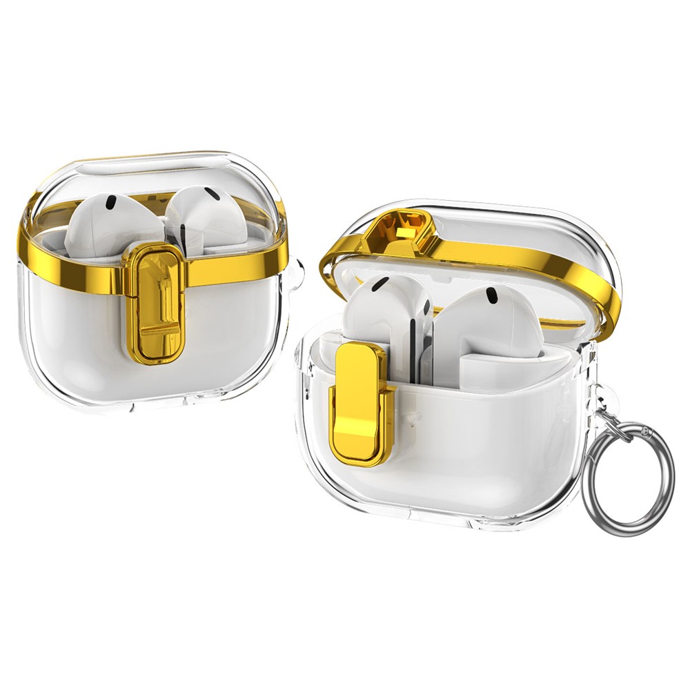  Samsung Galaxy Buds 3/3 Pro Skal Hybrid Transparent/Guld