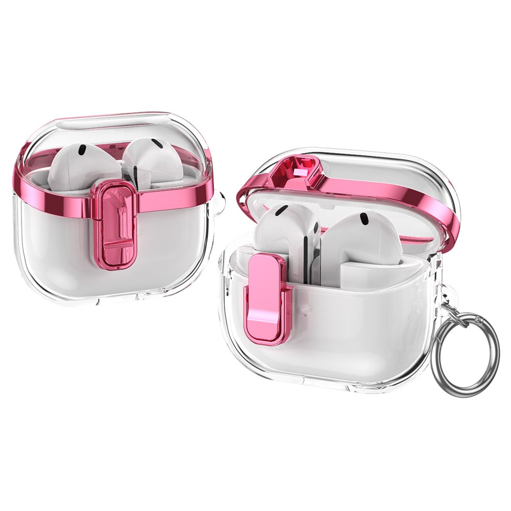  Samsung Galaxy Buds 3/3 Pro Skal Hybrid Transparent/Rosa