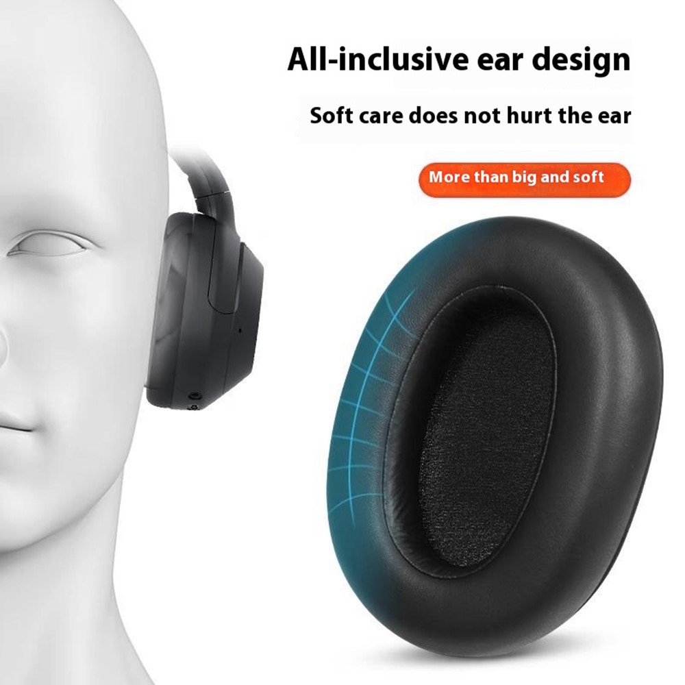  Öronkuddar För Sony ULT Wear WH-ULT900 Läder Svart