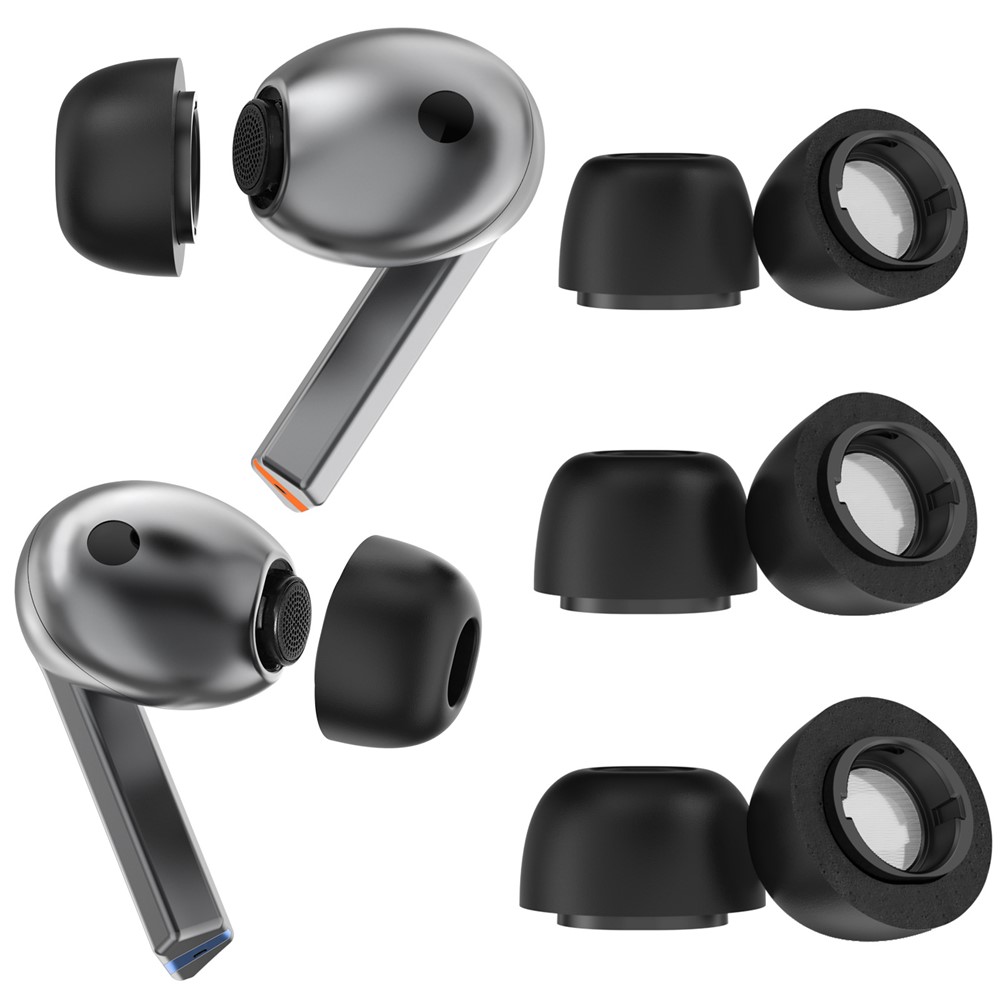 AHASTYLE AHASTYLE 3-PACK Öronpluggar För Galaxy Buds 3 Pro Svart