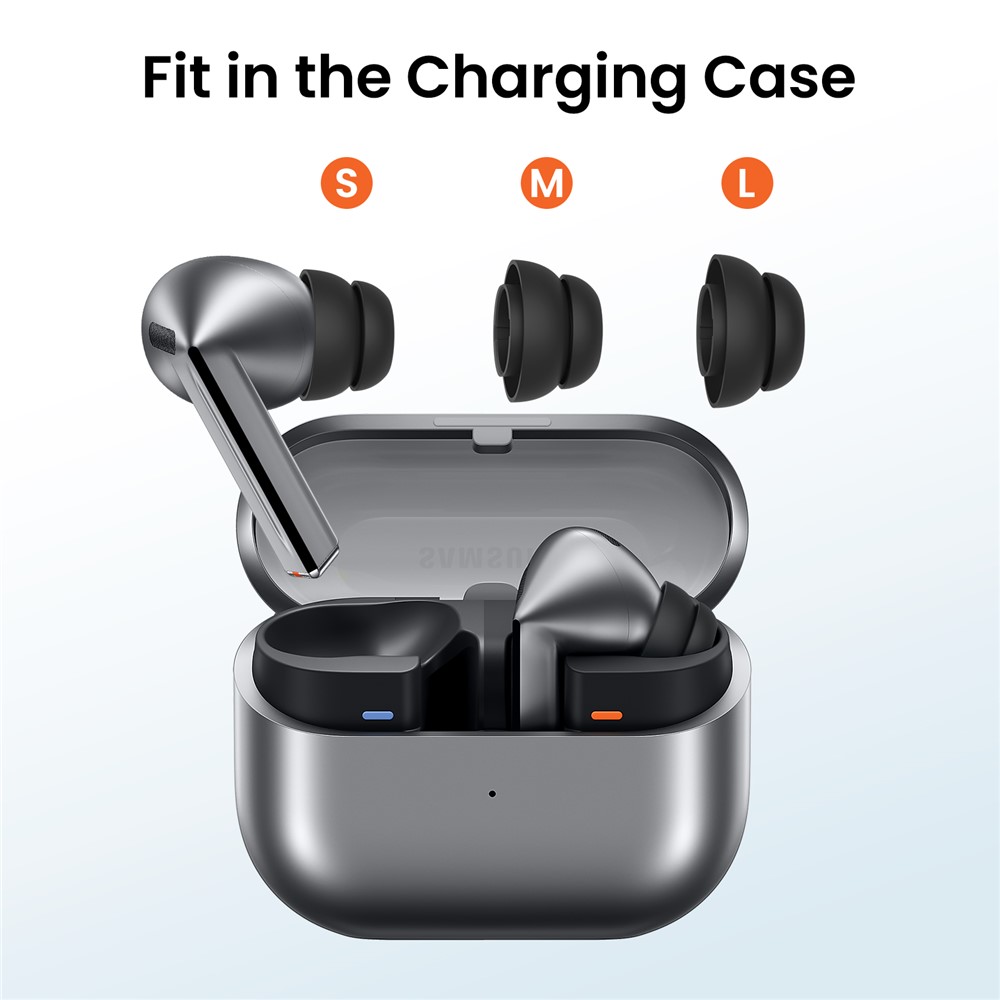 AHASTYLE AHASTYLE 3-PACK Öronpluggar För Galaxy Buds 3 Pro Svart