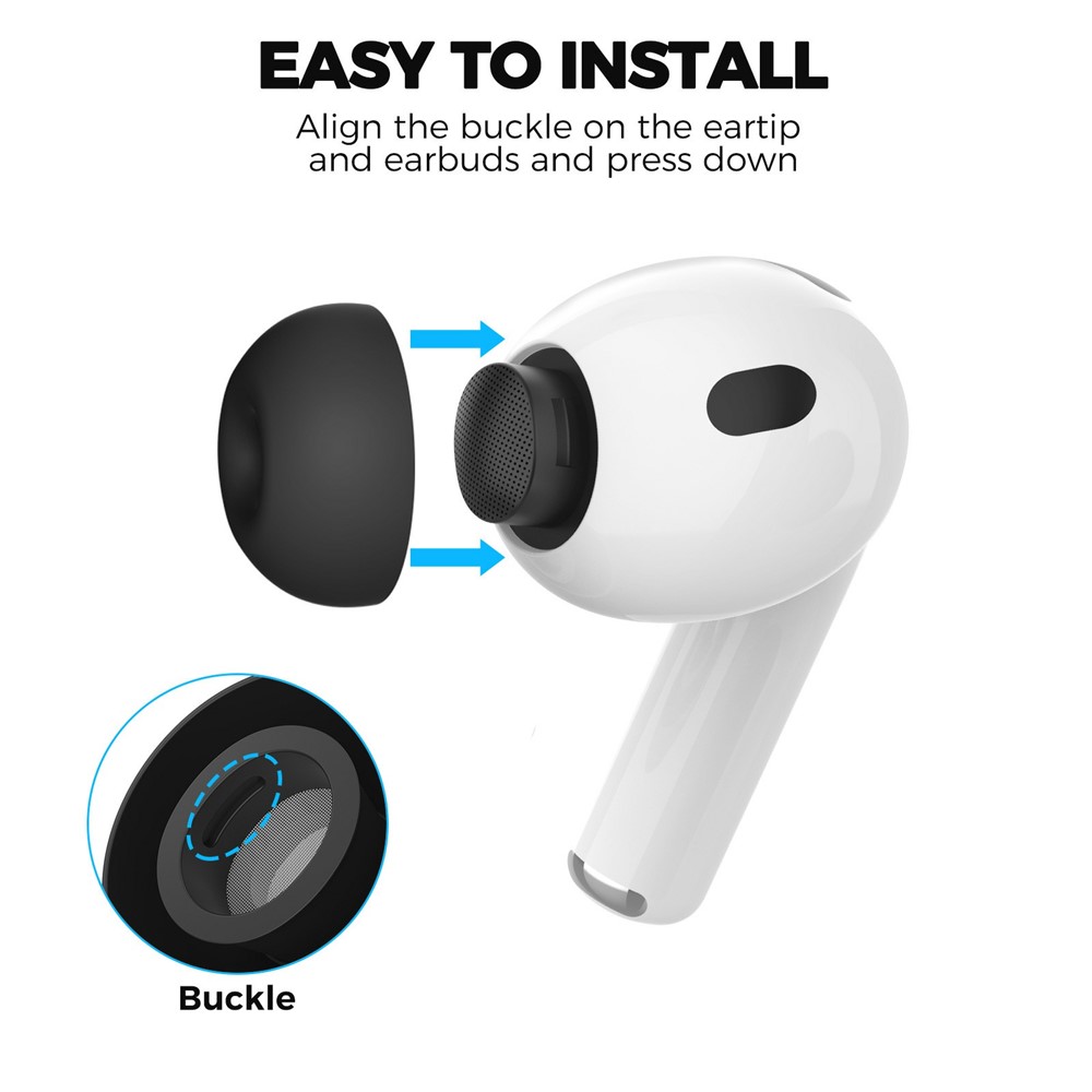 AHASTYLE AHASTYLE 3-PACK AirPods Pro 3 Öronpluggar Silikon Vit