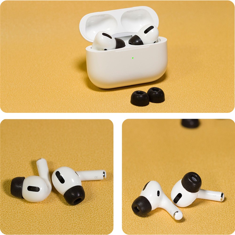 AHASTYLE AHASTYLE 3-PACK AirPods Pro 2/1 Öronpluggar Silikon Svart
