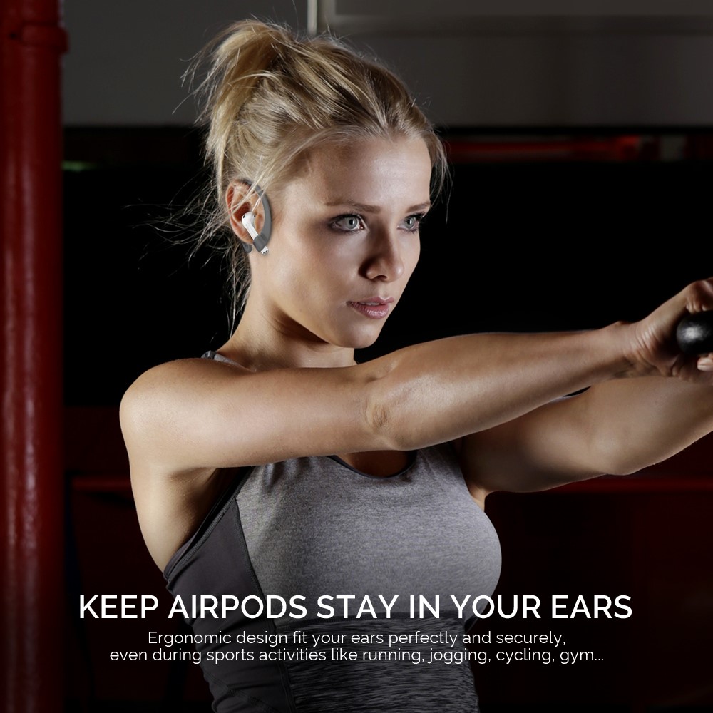 AHASTYLE AHASTYLE AirPods/AirPods Pro 2/1 Öronkrokar Grå
