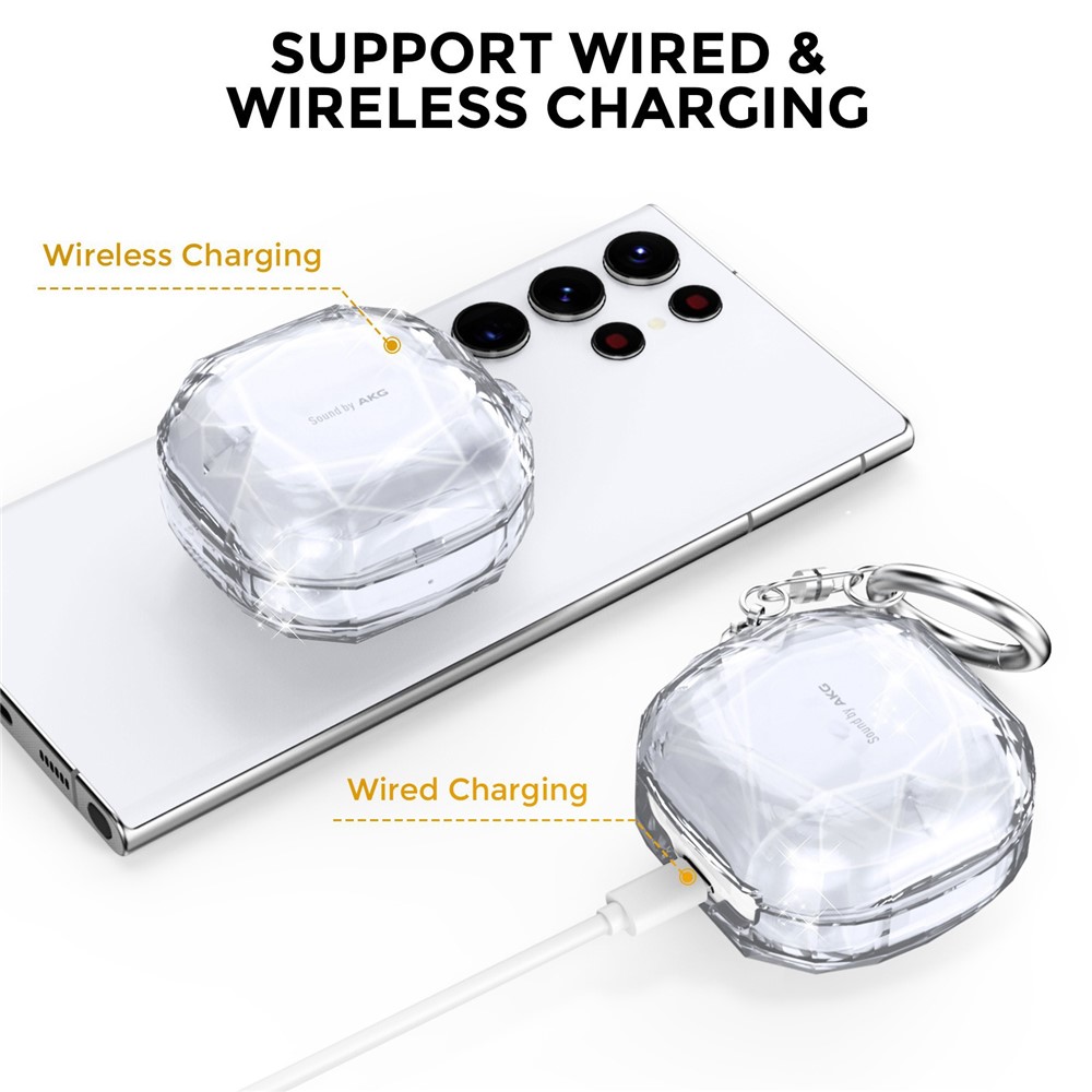 AHASTYLE AHASTYLE Galaxy Buds 2/Pro/Live Skal Diamond Transparent