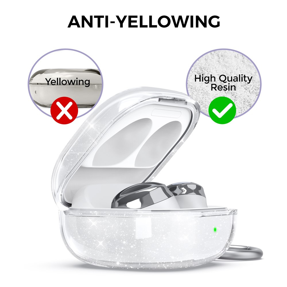 AHASTYLE AHASTYLE Galaxy Buds 2/2 Pro/Pro/Live Skal TPU Glitter