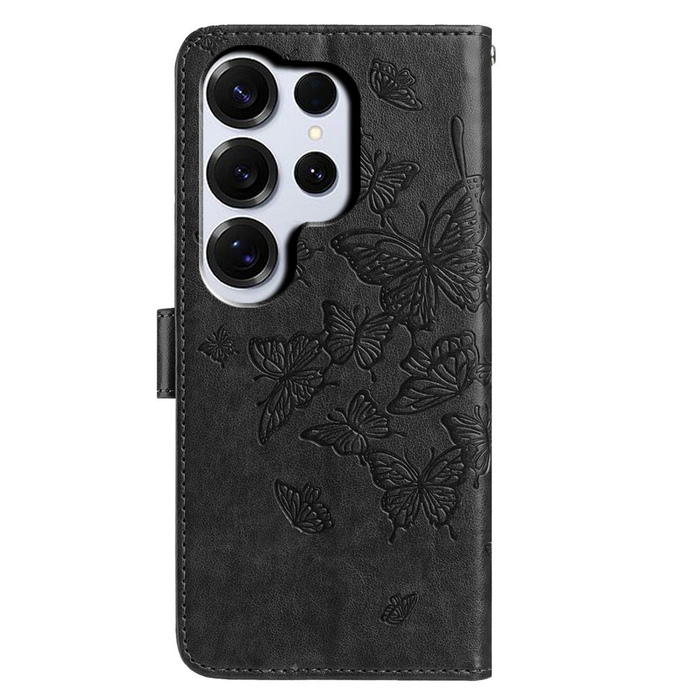  Samsung Galaxy S26 Ultra Fodral Fjäril Tryck Svart