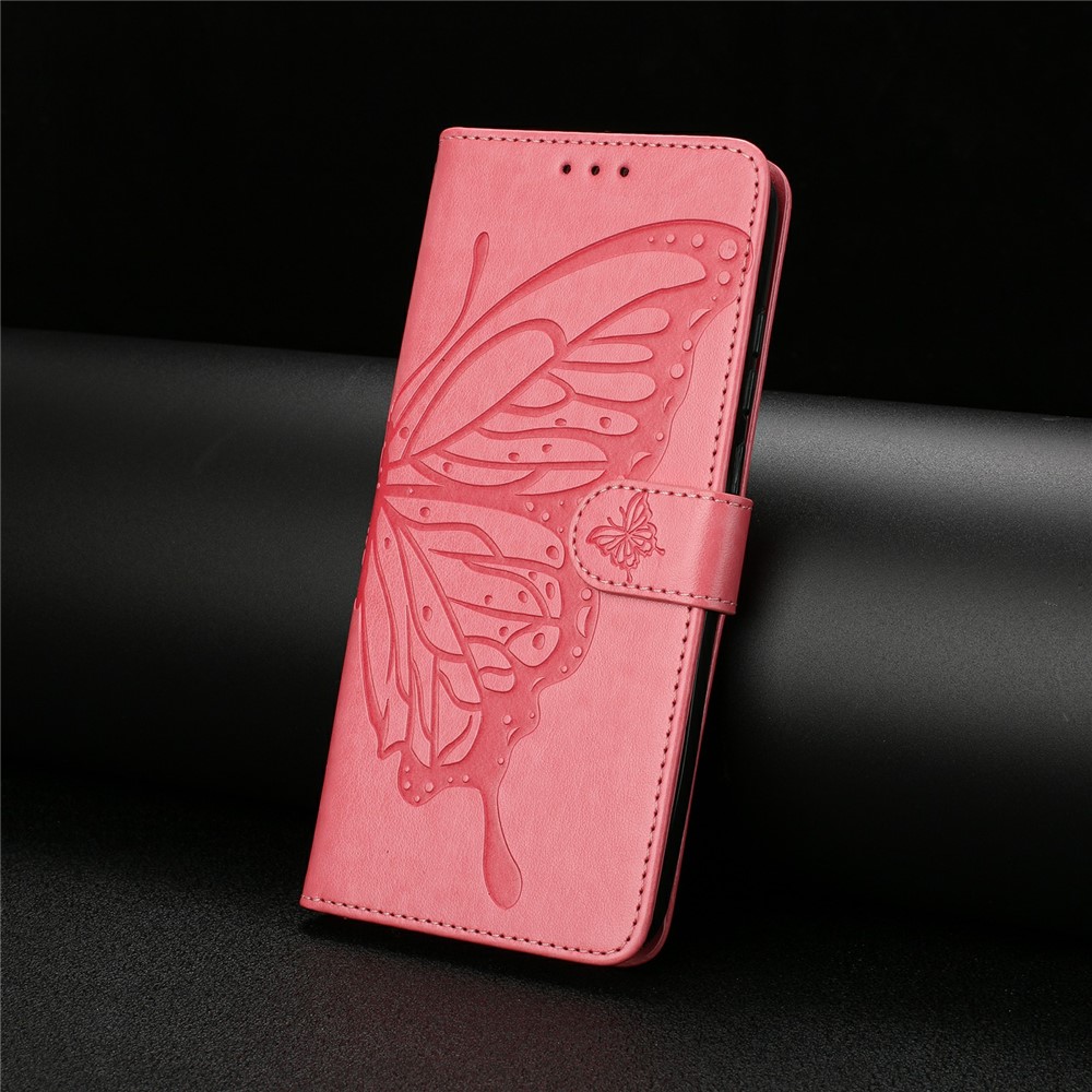  Samsung Galaxy S26 Ultra Fodral Fjäril Tryck Rosa