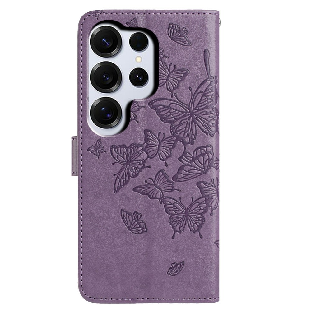  Samsung Galaxy S26 Ultra Fodral Fjäril Tryck Lila