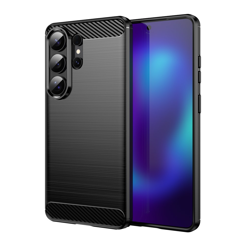  Samsung Galaxy S26 Ultra Skal Borstad Stål Textur Svart