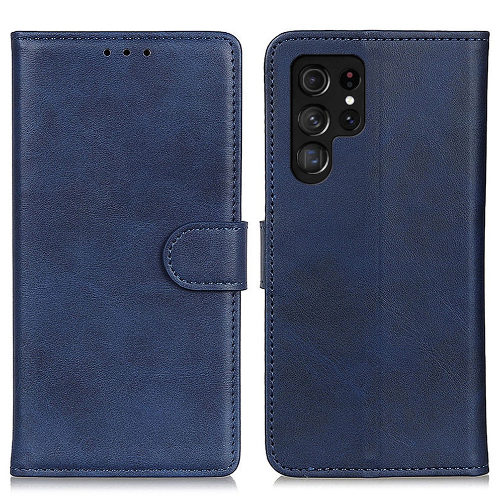  Samsung Galaxy S26 Ultra Fodral Läder Blå