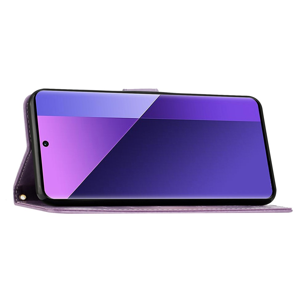  Samsung Galaxy S26 Ultra Fodral Med Blommigt Tryck Lila