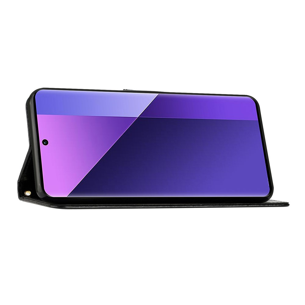  Samsung Galaxy S26 Ultra Fodral Med Blommigt Tryck Svart