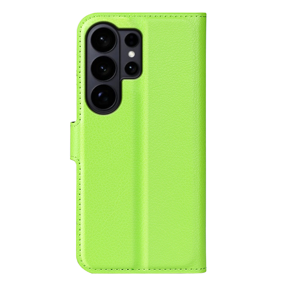  Samsung Galaxy S26 Ultra Fodral Litchi Läder Grön