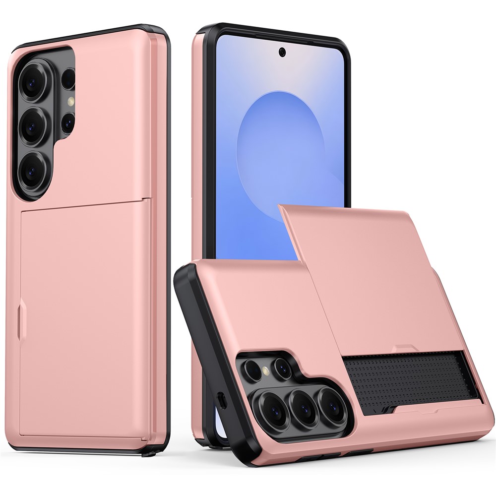  Samsung Galaxy S26 Ultra Skal Hybrid Med Kortfack Roséguld