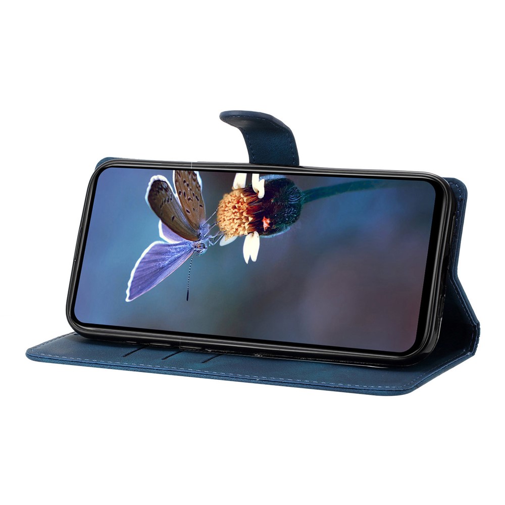  Samsung Galaxy S26 Ultra Fodral Med Blommigt Tryck Läder Blå