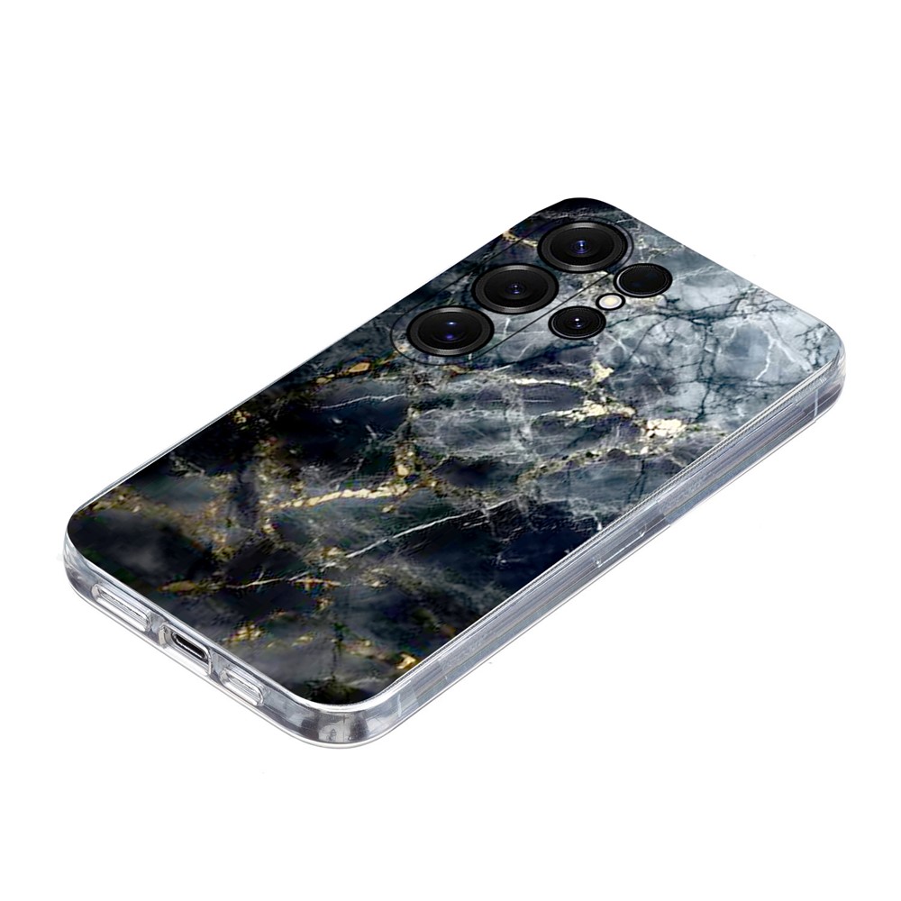  Samsung Galaxy S26 Ultra Skal Marmor TPU Svart