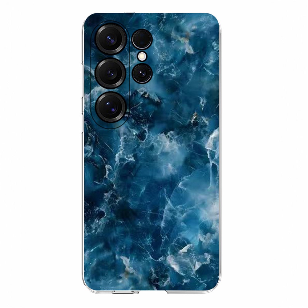  Samsung Galaxy S26 Ultra Skal Marmor TPU Blå