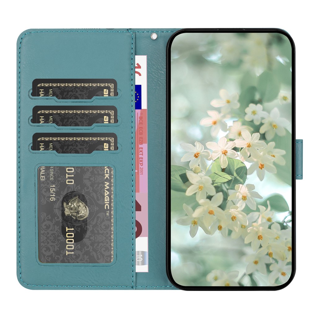  Samsung Galaxy S26 Ultra Fodral Med Blommigt Tryck Grön
