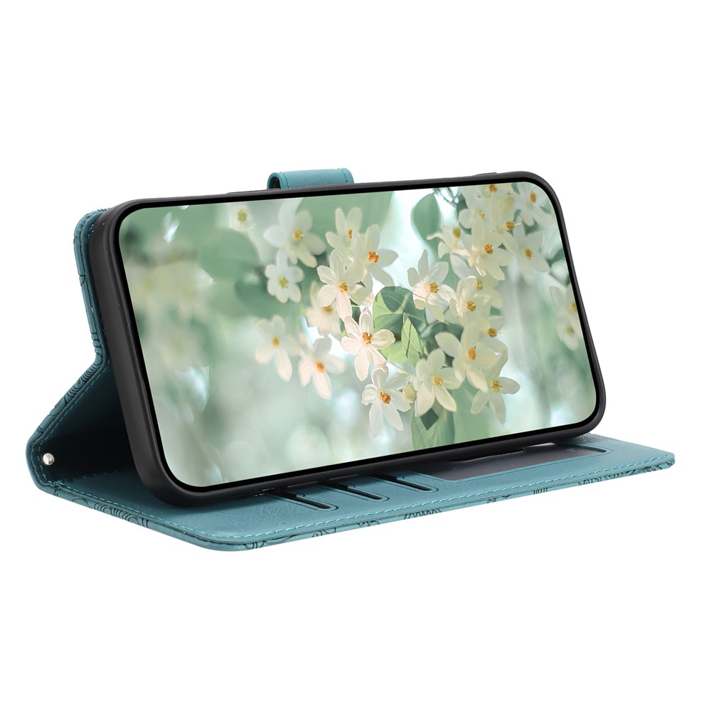  Samsung Galaxy S26 Ultra Fodral Med Blommigt Tryck Grön