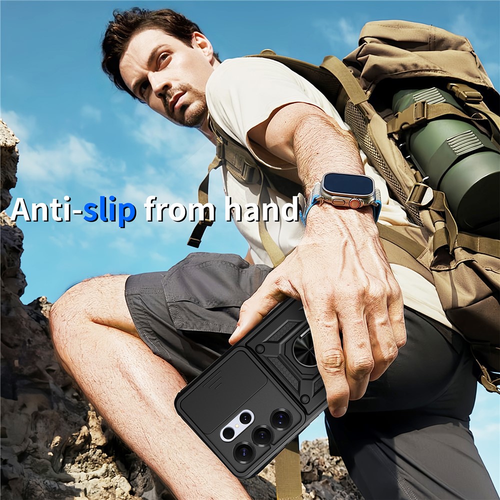  Samsung Galaxy S26 Ultra Skal CamShield Ring Hybrid Svart