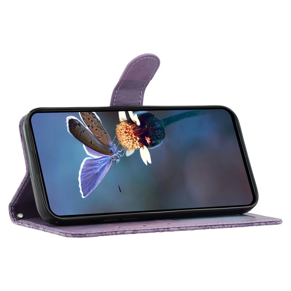  Samsung Galaxy S26 Ultra Fodral Med Blommigt Tryck Lila