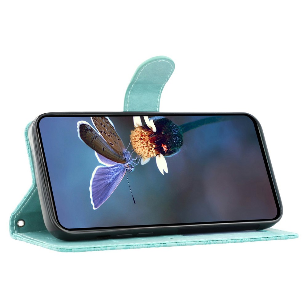  Samsung Galaxy S26 Ultra Fodral Med Blommigt Tryck Grön