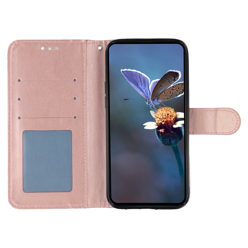  Samsung Galaxy S26 Ultra Fodral Med Blommigt Tryck Roséguld