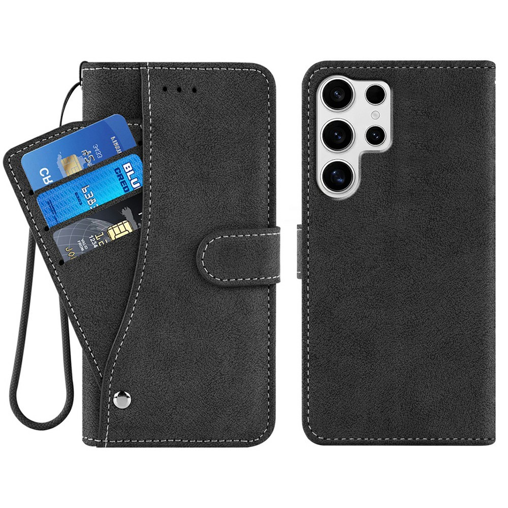  Samsung Galaxy S26 Ultra Fodral Multifunktionellt Läder Svart