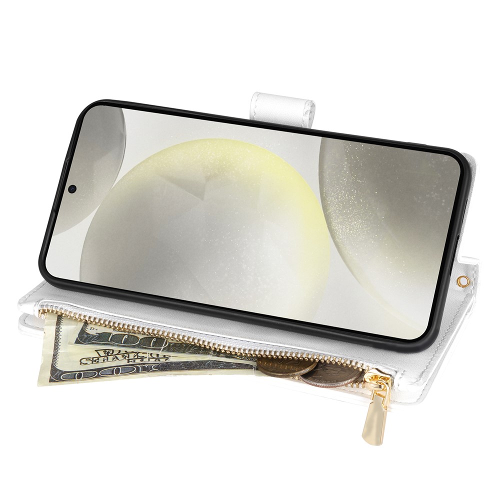  Samsung Galaxy S26 Ultra Fodral Rhombus Läder Vit