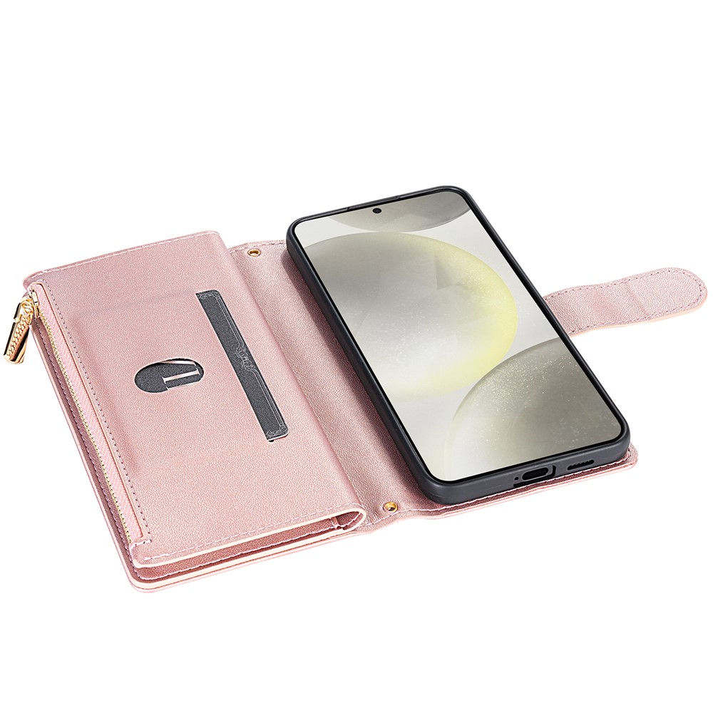  Samsung Galaxy S26 Ultra Fodral Rhombus Läder Roséguld