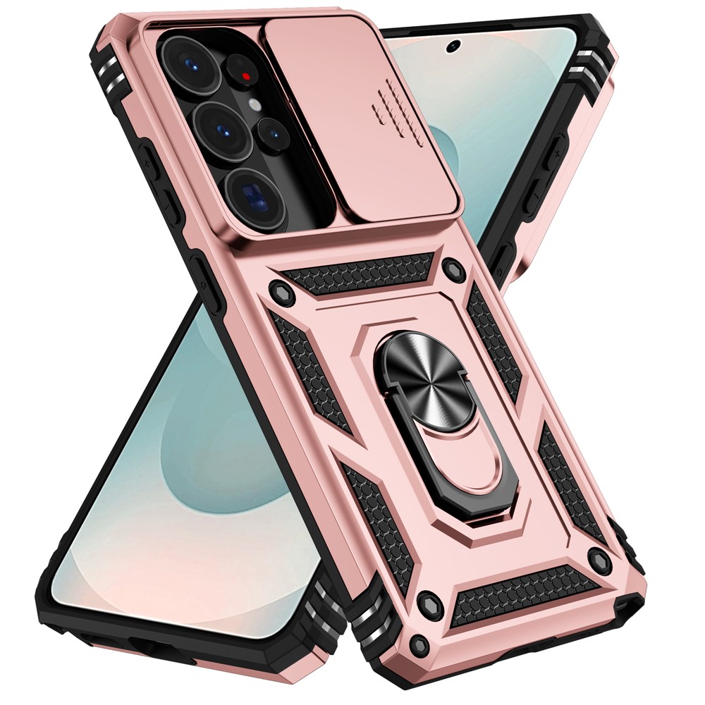  Samsung Galaxy S26 Ultra Skal CamShield Ring Hybrid Roséguld