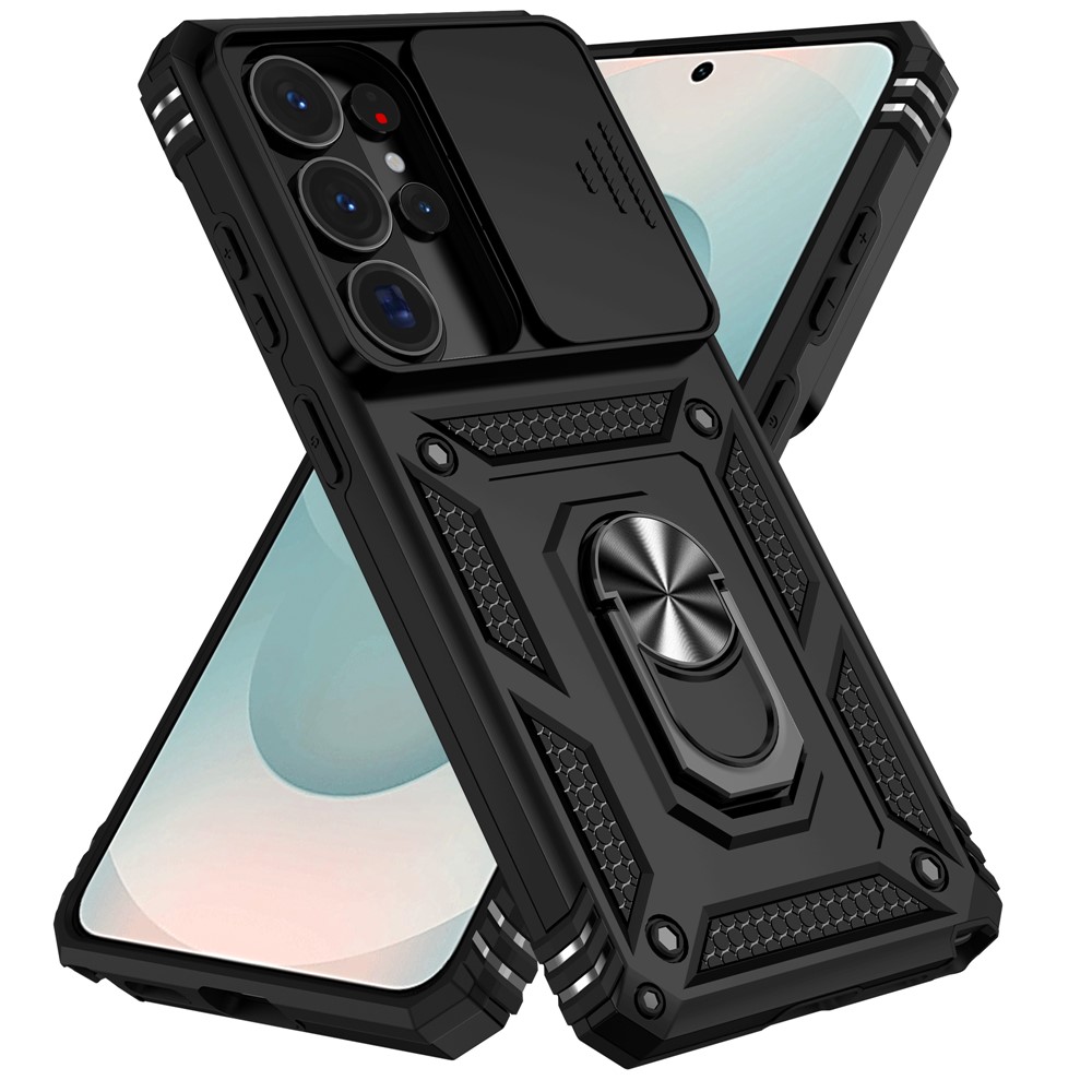  Samsung Galaxy S26 Ultra Skal CamShield Ring Hybrid Svart