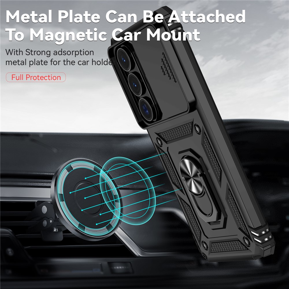  Samsung Galaxy S26 Ultra Skal CamShield Ring Hybrid Svart