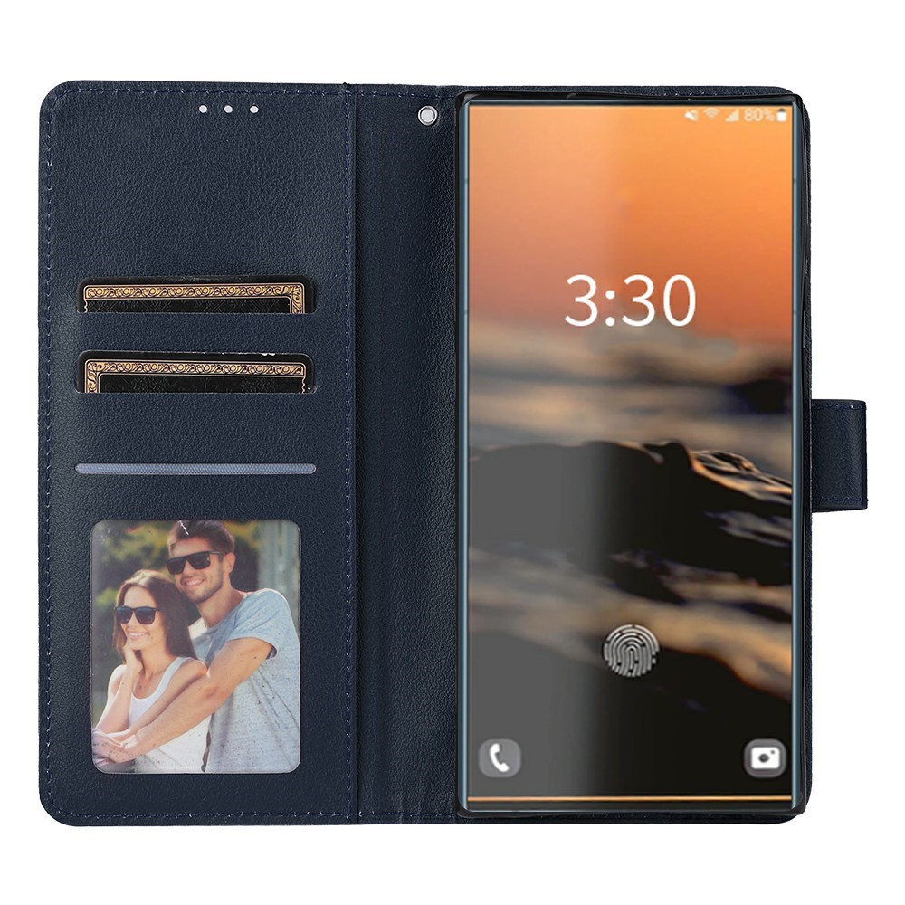  Samsung Galaxy S26 Ultra Fodral Läder Blå