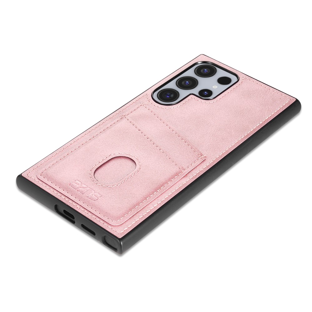 AZNS AZNS Samsung Galaxy S26 Ultra Skal Med Kortfack Läder Roséguld