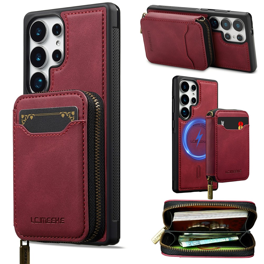 LC.IMEEKE LC.IMEEKE Samsung Galaxy S26 Ultra Skal Avtagbar Korthållare