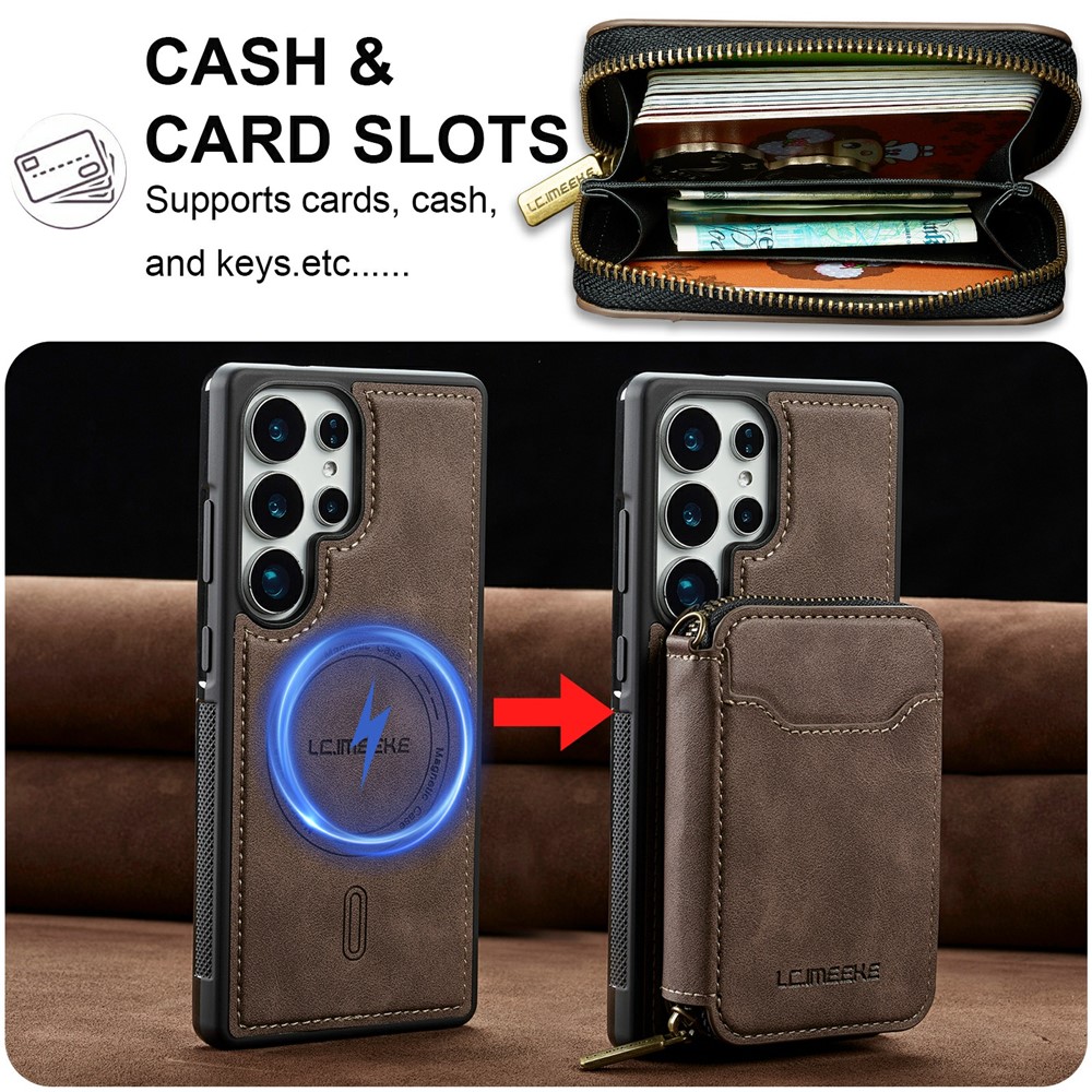 LC.IMEEKE LC.IMEEKE Samsung Galaxy S26 Ultra Skal Avtagbar Korthållare