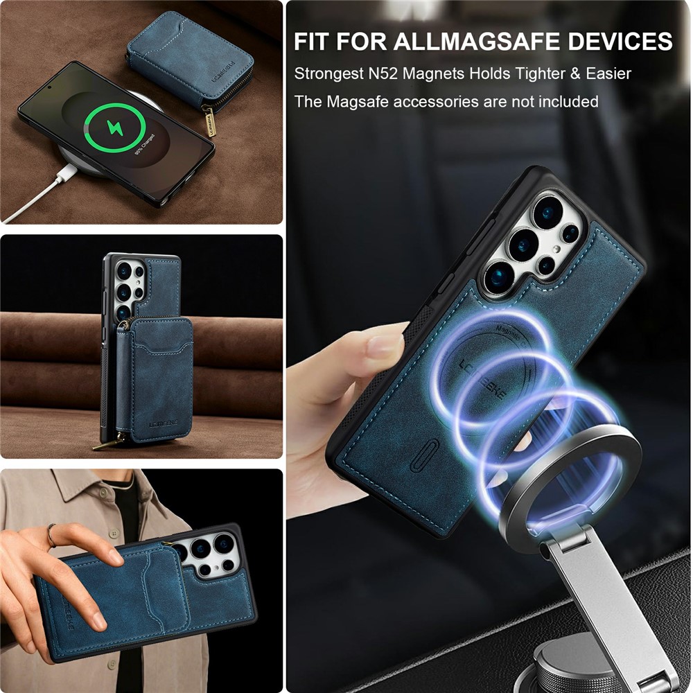 LC.IMEEKE LC.IMEEKE Samsung Galaxy S26 Ultra Skal Avtagbar Korthållare