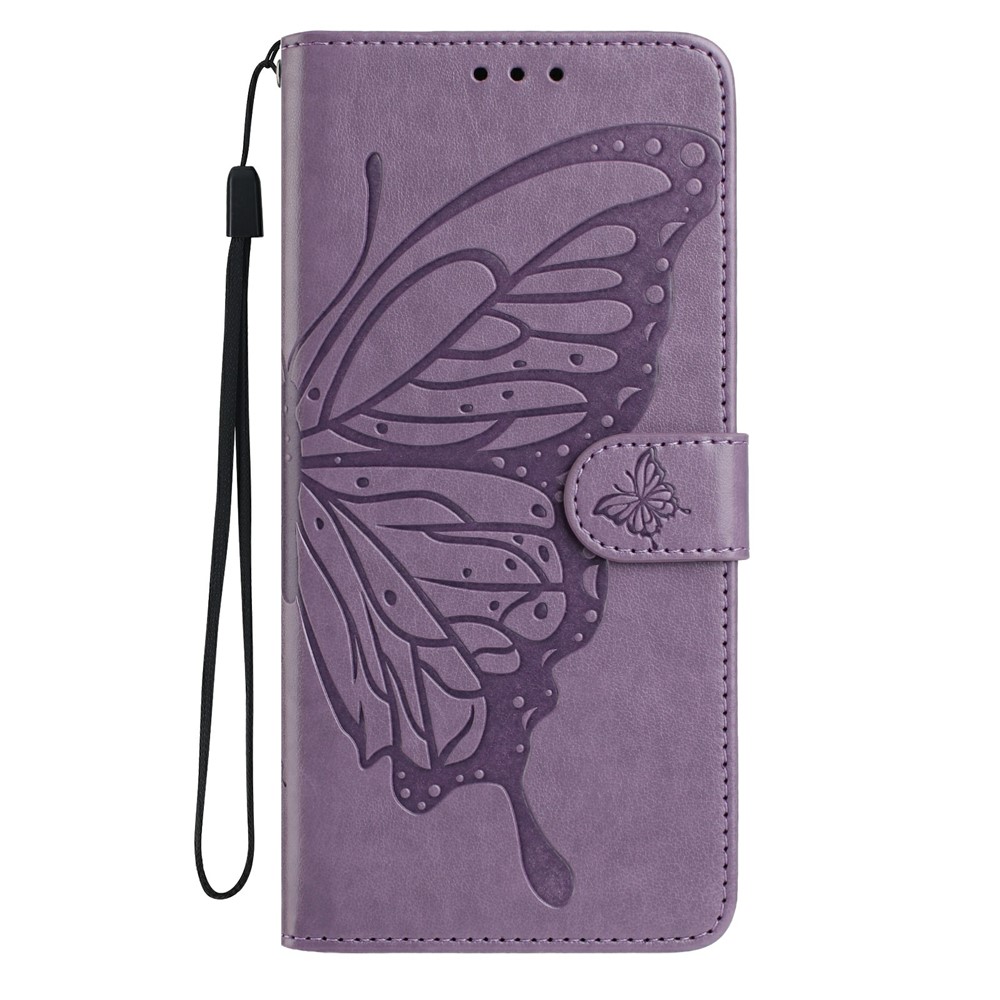  Samsung Galaxy S26 Fodral Fjäril Tryck Lila